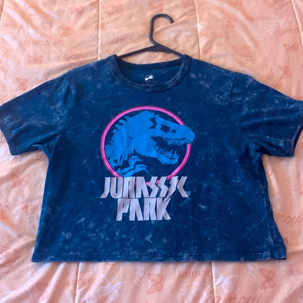 Large Jurassic park tee blue/turquoise